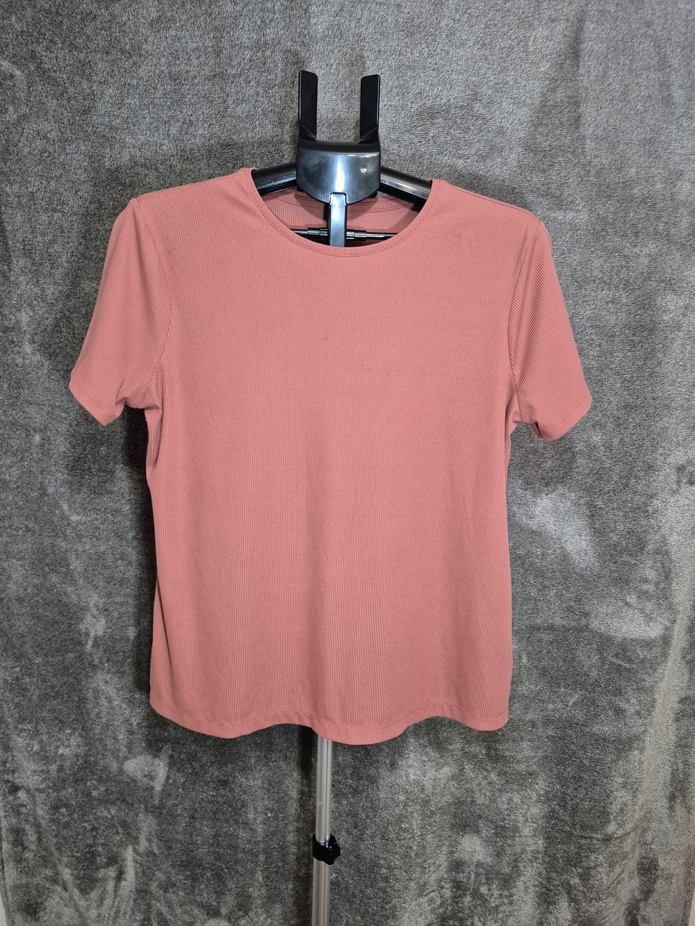Nine West Dusty Coral Short Sleeve Crew Tee